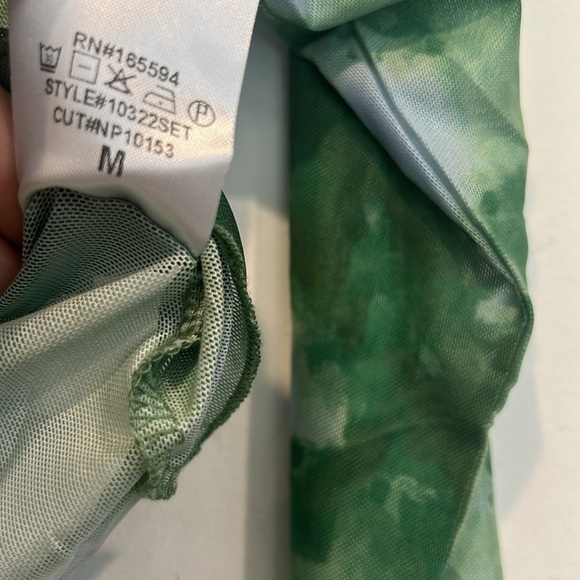 Brand new dolls kill new pink mesh Green Blue Women's off shoulder Top medium - Picture 4 of 6